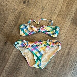 DELIA’S | bandeau bikini, size small (top) medium (bottom)